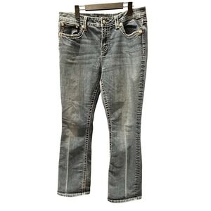 Miss Me Jeans  Mid Rise Curvy Boot Size 33 Med Wash
